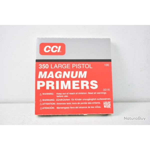 Amorces CCI 350 Large Pistol Magnum  x100