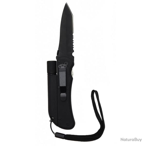 Couteau de survie avec lampe & allume feu