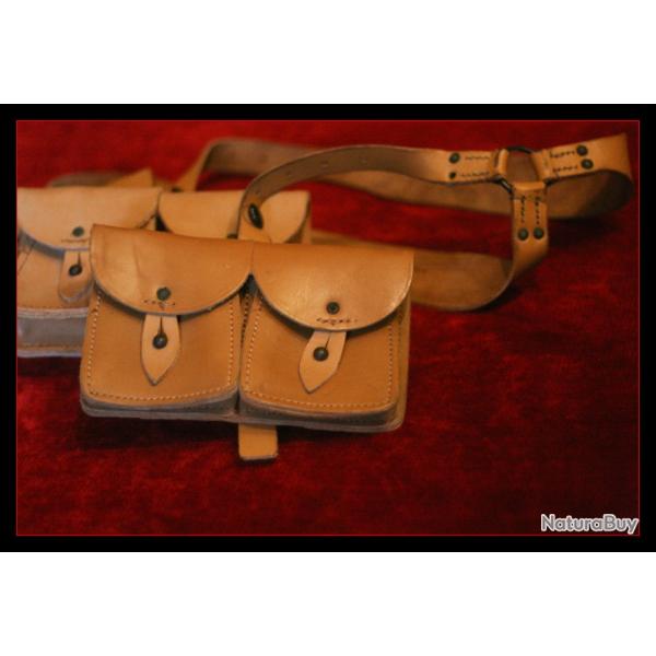 Ceinturon , cartouchi�res et br�lage complet fran�ais ..Lot N 1 .