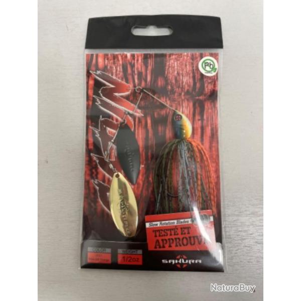!! LEURRE SAKURA CAJUN SPINNERBAIT JC21