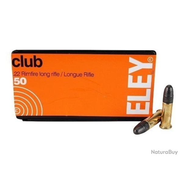 Cartouches ELEY CLUB Calibre 22LR - Boite de 50 unit�s