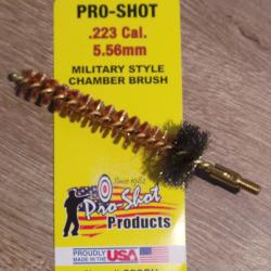 Brosse de chambre PRO-SHOT Cal. 223 Rem - 5.56mm