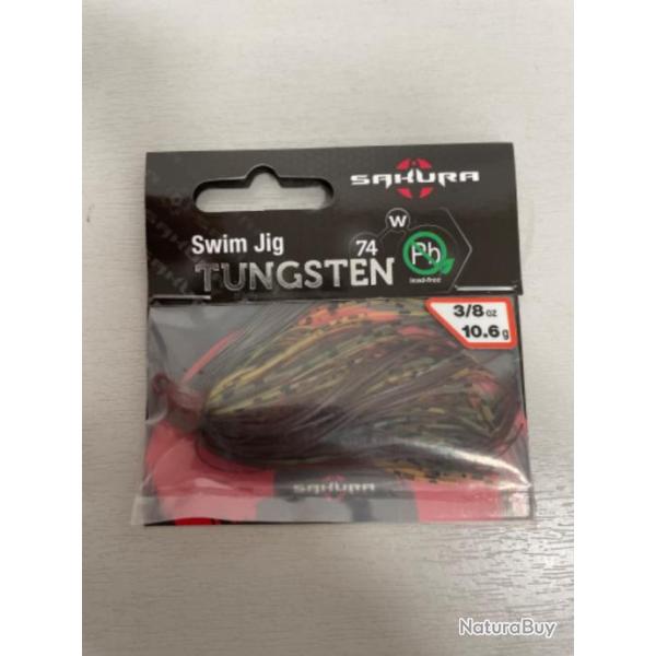 !! LEURRE SAKURA SWIN JIG TUNGSTEN 10.6gr CAMO CRAW