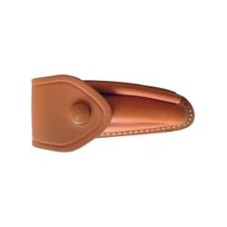 Etui Pielcu Cuir Moul&eacute; Doubl&eacute; - Marron Clair / 145x58x15 mm
