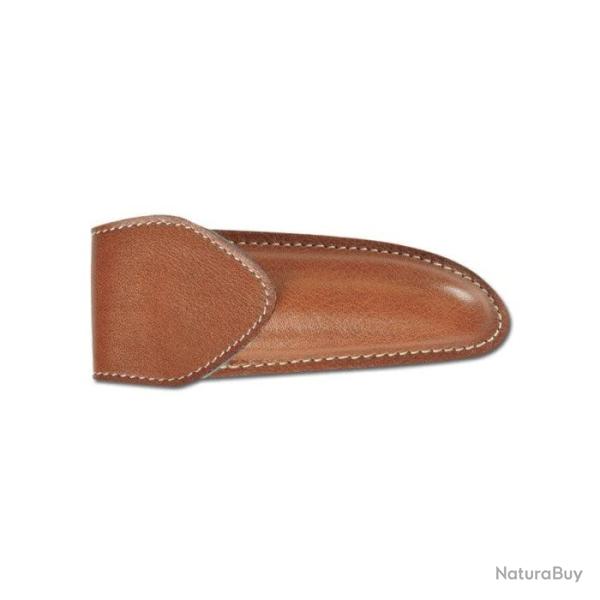 Etui Pielcu Cuir Moul� Doubl� - Marron / 145x58x15 mm