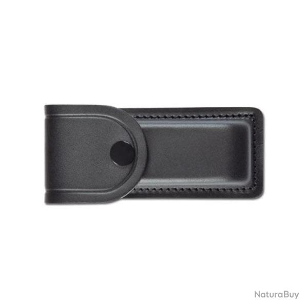 Etui Pielcu Cuir Moul� Doubl� - Noir / 135x58x20 mm