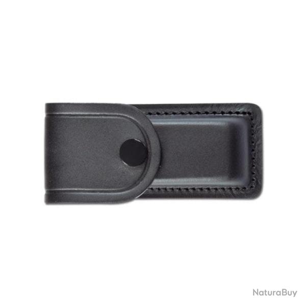 Etui Pielcu Cuir Moul� Doubl� - Noir / 120x58x20 mm