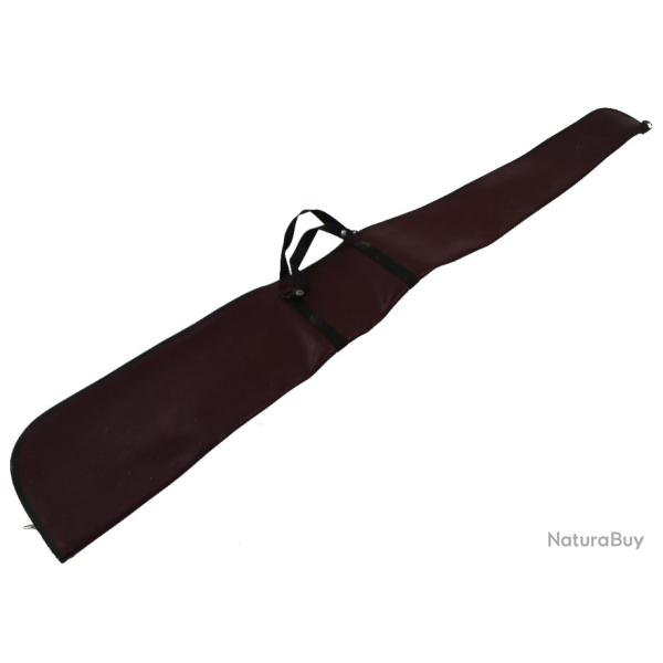 Housse � fusil en cuir rouge violac� de 123 cm