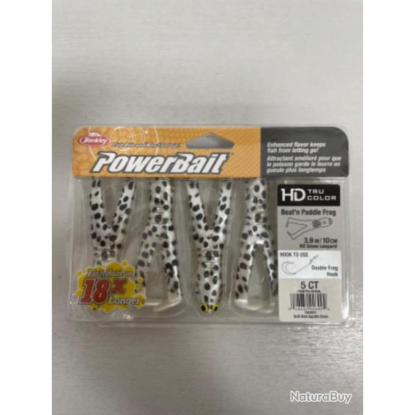 !! LEURRE BERKLEY POWERBAIT BEAT'N PADDLE FROG SNL