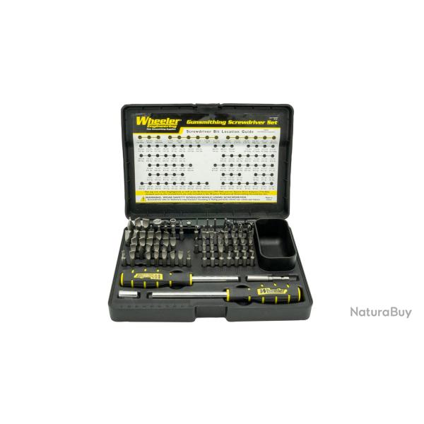 JEU DE TOURNEVIS ARMURIER PROFESSIONNEL WHEELER 89 PI�CES