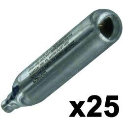 Pack de 25 sparclettes CO2 12g Duel Code pour airsoft