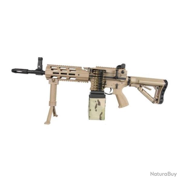 R�plique longue G&G Armament CM16 LMG - Cal. 6 mm - 6 mm / Tan
