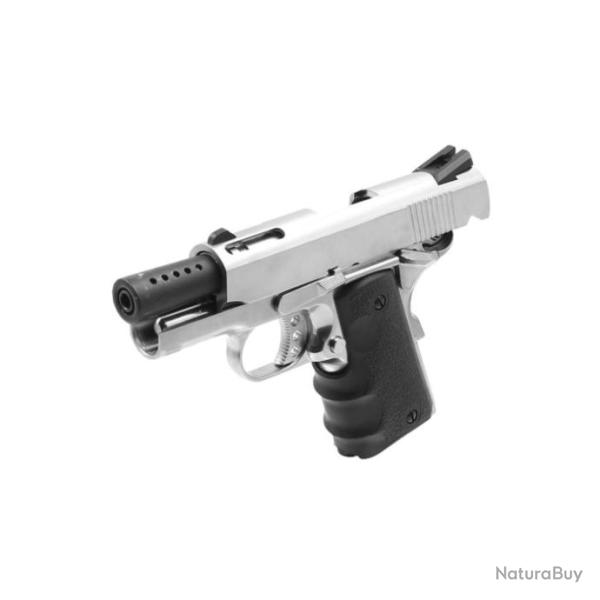 R�plique pistolet 1911 Mini gaz GBB - Silver