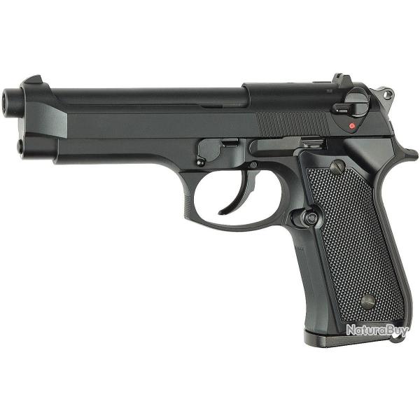 Pistolet airsoft M9 ASG Blowback gaz - Rplique semi-automatique
