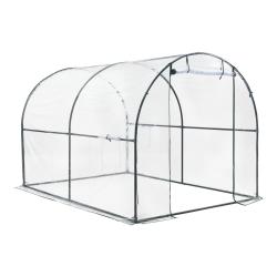 Serre de jardin tunnel gr&uuml;nwald en acier et PVC 200 x 300 x 190 cm 03_0008257