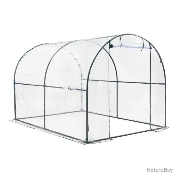 Serre de jardin tunnel gr�nwald en acier et PVC 200 x 300 x 190 cm 03_0008257