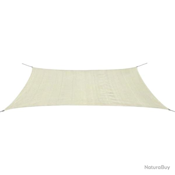 Parasol en pehd rectangulaire 4 x 6 m cr�me 02_0008591