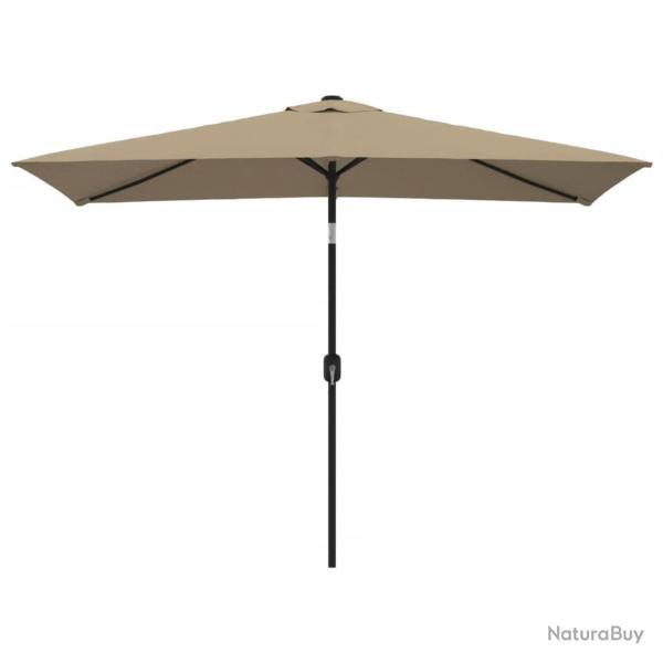 Parasol avec m�t en m�tal 300 x 200 cm taupe 02_0008135