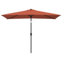 Parasol avec m&acirc;t en m&eacute;tal 300 x 200 cm terre cuite 02_0008136