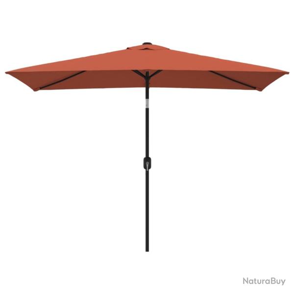 Parasol avec m�t en m�tal 300 x 200 cm terre cuite 02_0008136
