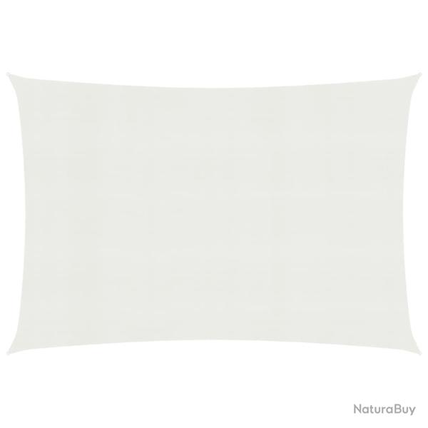 Voile toile d'ombrage parasol 160 g/m PEHD 2,5 x 3 m blanc 02_0008999