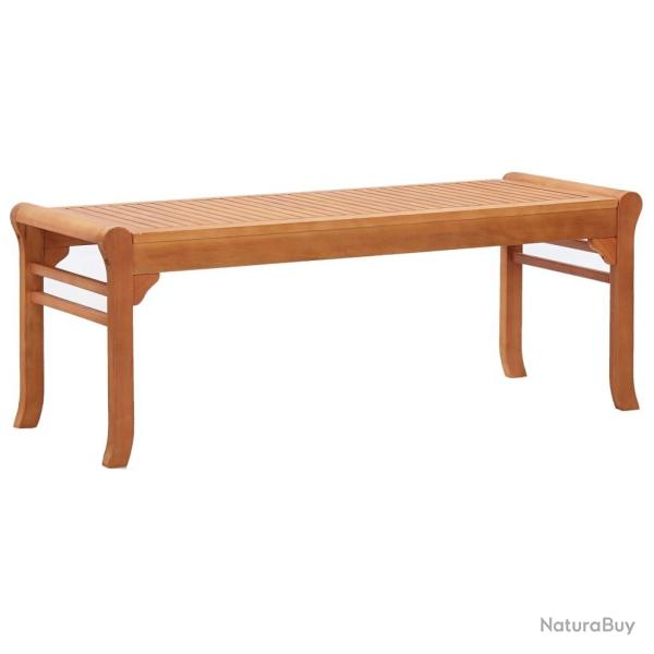 Banc de jardin meuble de patio d'ext�rieur terrasse 2 places 120 cm bois d'eucalyptus solide 02_001