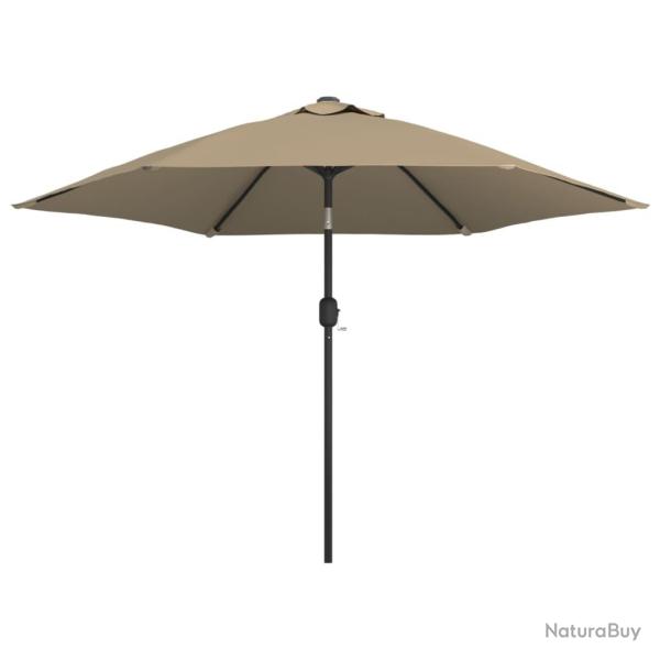 Parasol d'ext�rieur avec poteau en m�tal 300 cm taupe 02_0008281