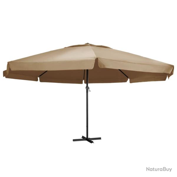 Parasol d'ext�rieur avec m�t en aluminium 600 cm taupe 02_0008240