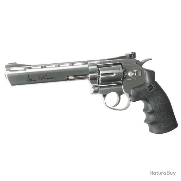 R�volver � plomb Dan Wesson 6" CO2 - Cal. 4.5 BB's - Chrome mat