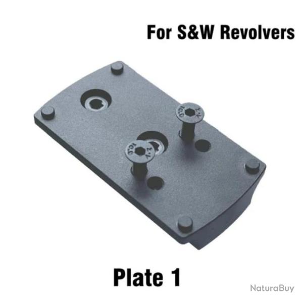 Embase montage pour point rouge Revolver Smith & Wesson carcasse K L N X - Mod�le 1