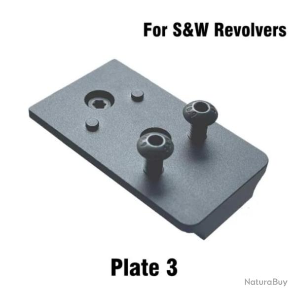 Embase montage pour point rouge Revolver Smith & Wesson carcasse K L N X - Mod�le 3