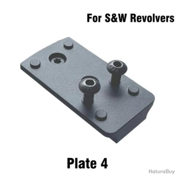 Embase montage pour point rouge Revolver Smith & Wesson carcasse K L N X - Mod�le 4