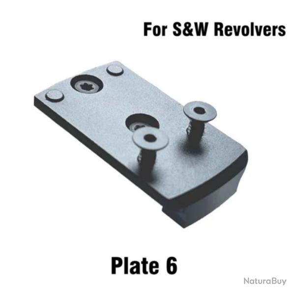 Embase montage pour point rouge Revolver Smith & Wesson carcasse K L N X - Mod�le 6