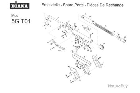 Joint étanchéité LP8 F5 Magnum Joint De Rechange Pour Pistolet Diana LP8, F5, FP5, Magnum 6G/6M - Diam. 25/12 Mm, Ép. 4 Mm