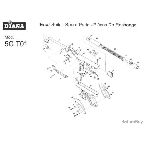 Joint de piston Diana 5g / 6g / LP8