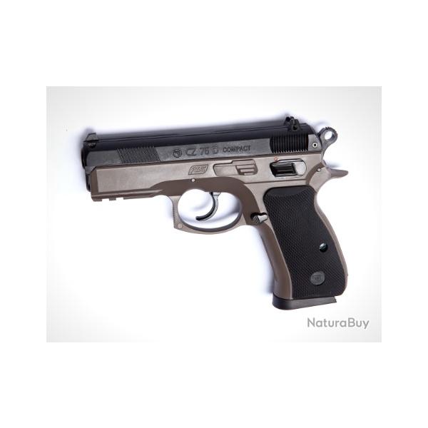 Pistolet cal.6mm CZ 75D compact ressort bicolore