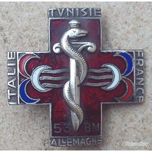 53� Bataillon M�dical, �mail, dos guilloch�