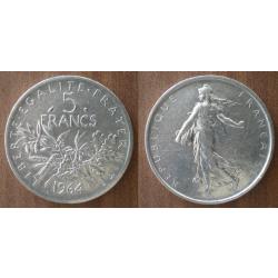 France 5 Francs 1964 Semeuse Piece Argent Frcs Frs Frc