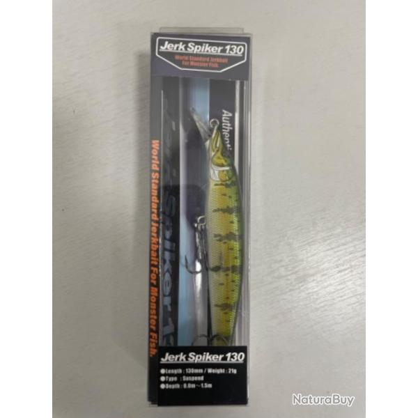 !! LEURRE ADUSTA JERK SPIKER 130 21 gr YELLOW PERCH