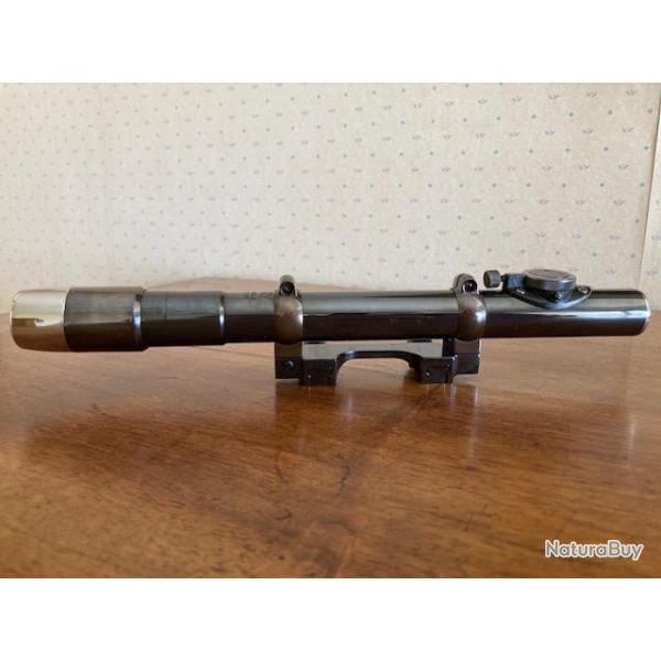Lunette Allemande  ZEISS  ZIELEINS 1 x tout acier avec montage acier d�rivable pour rail de 16 mm