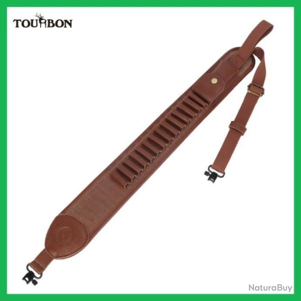 Tourbon Ceinture de fronde en toile porte-munitions, sangle d'�paule pivotante