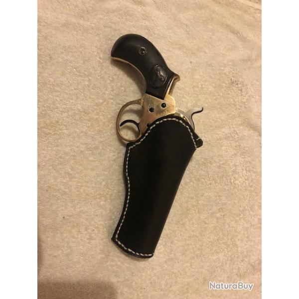 ETUI CEINTURE Colt SHERIFF cuir EPAIS Noir