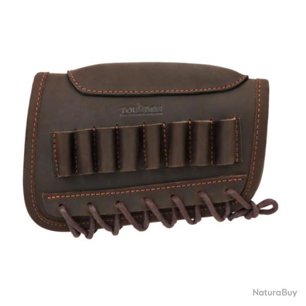 BUSC DE CROSSE AVEC CARTOUCHI�RE POUR DROITIER EN CUIR - FINITION MAIN - LIVRAISON GRATUITE