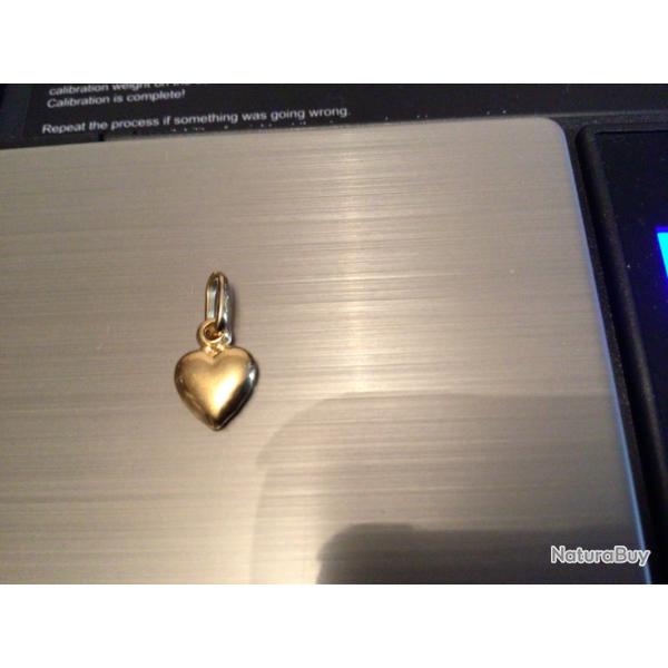PENDENTIF petit CUR OR JAUNE 18k