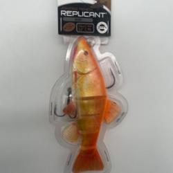 Leurre souple arm&eacute; Fox rage replicant jointed tench golden 14cm