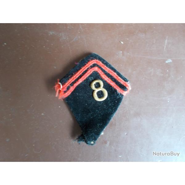 Patte de col  d'Infanterie ou du g�nie des ann�es 40 ou 50