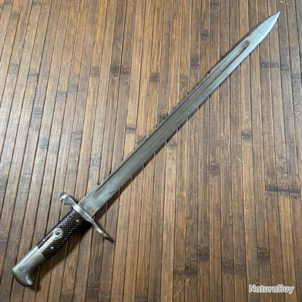 BA�ONNETTE DE PIONNIER SUISSE VETTERLI 1878 PREMIER MOD�LE A DENTS DE SCIE