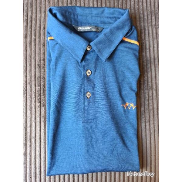 Polo Blaser bleu : herren men's comp�tition