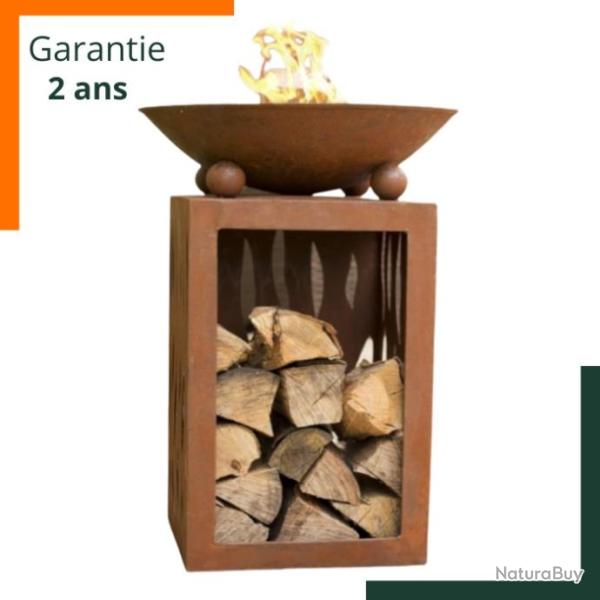 Brasero de jardin - Finition rouill�e - Livraison gratuite et rapide