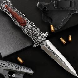 Couteau motif vignes pliant 23cm columbia